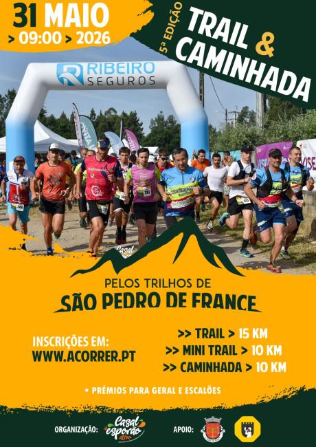 Trail & Caminhada "Pelos Trilhos de São Pedro de France" 2026