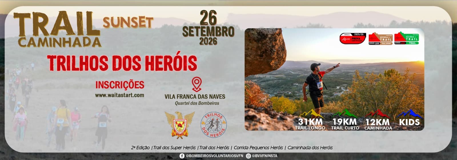 Trilhos dos Heróis 2026